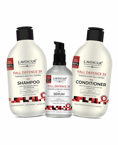 L'avenour Thinning & Hair Fall Control Hair Care Trio (Shampoo, Conditioner & Serum)