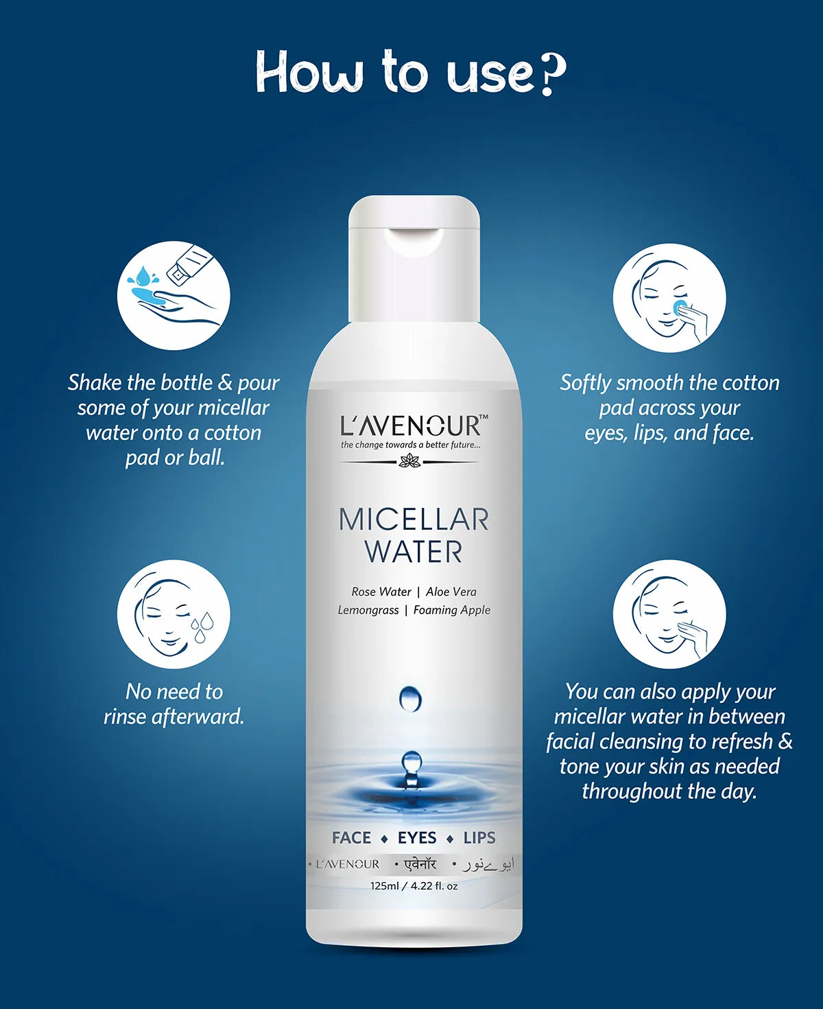 L'avenour Micellar Cleansing Water - 125ml