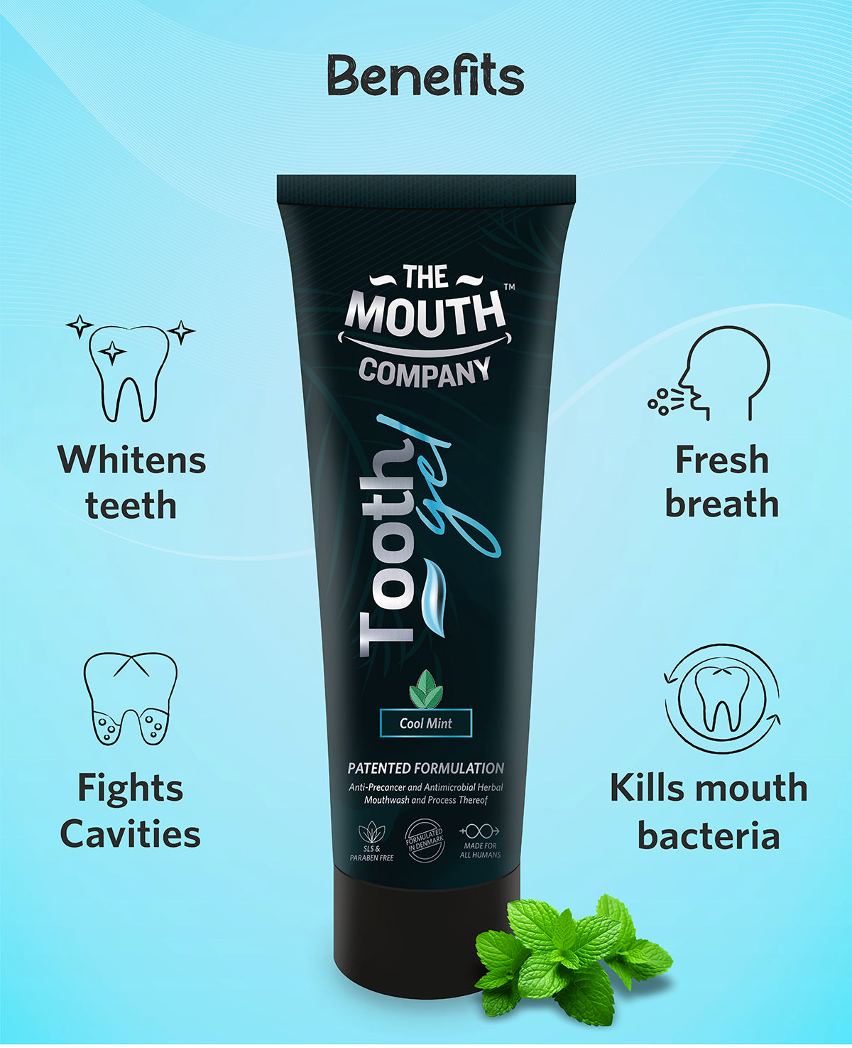 The Mouth Company Cool Mint Toothgel - 75g