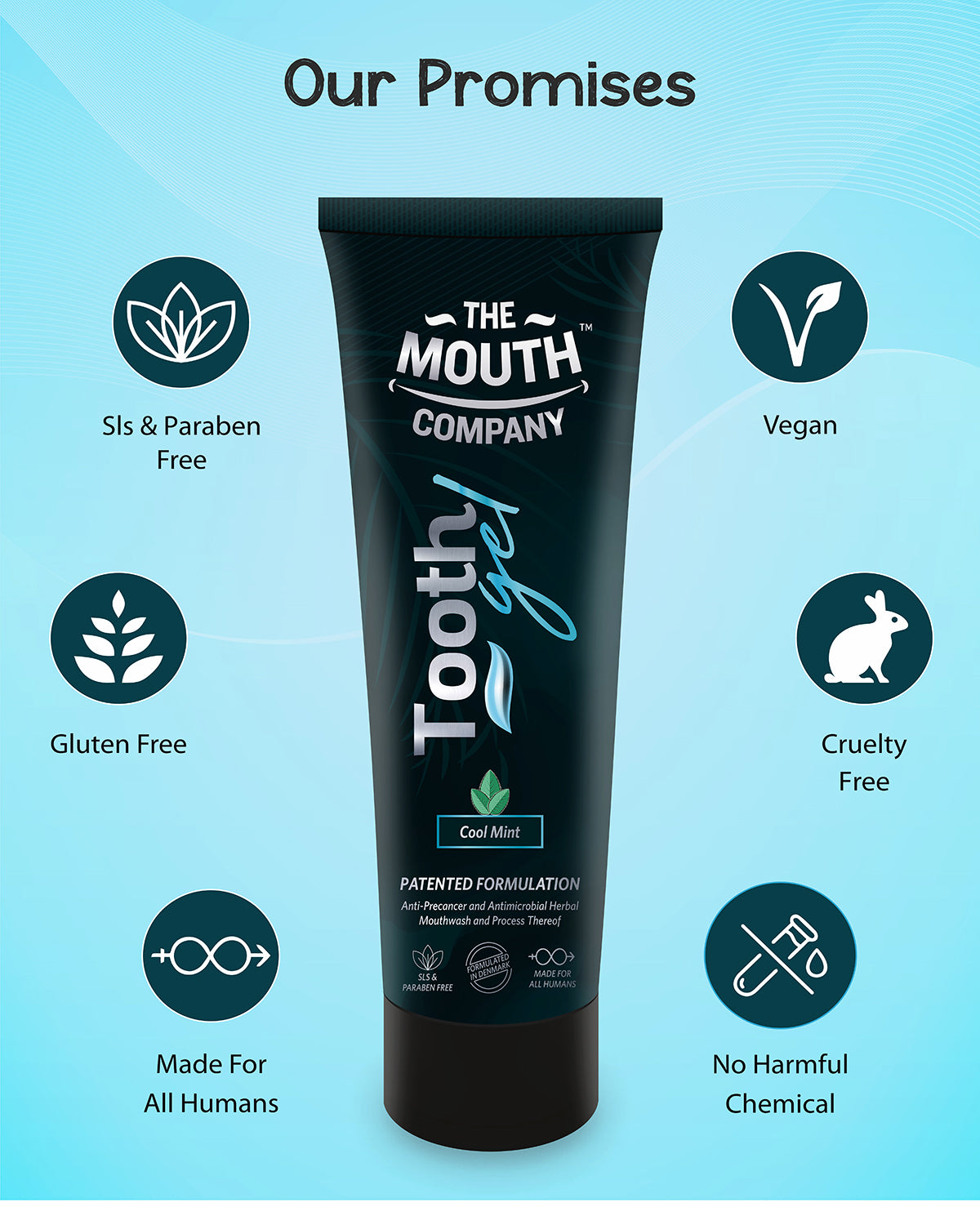 The Mouth Company Cool Mint Toothgel - 75g