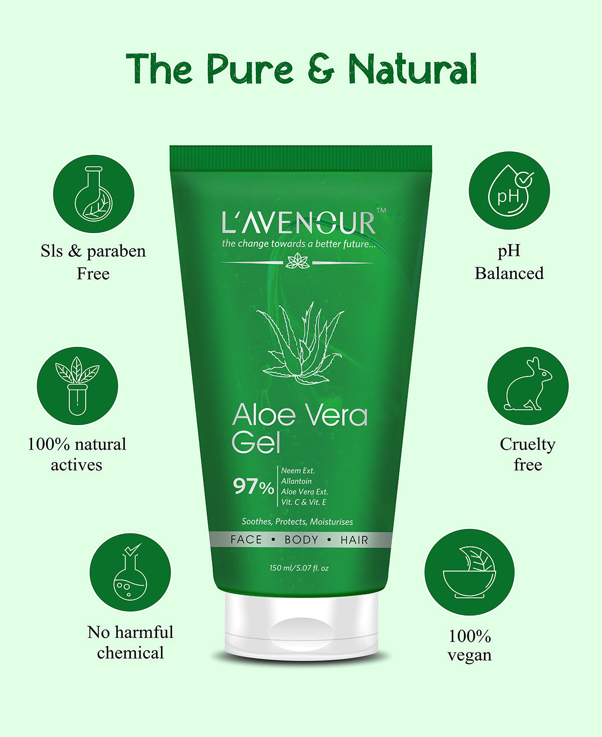 L'avenour Multipurpose Aloe Vera Gel - 150ml