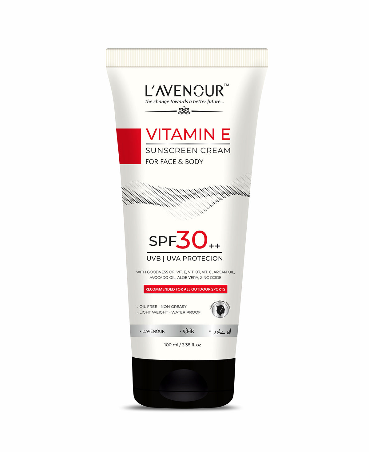 L’avenour Vitamin E Sunscreen, SPF 30 - 100 ml