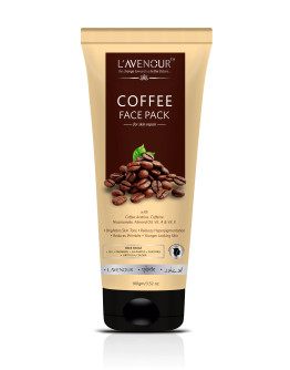 L'avenour Coffee Pack with Coffea Arabica, Caffeine, Niacinamide, Almond Oil, Vitamin A & E for Brighten and Younger Looking Skin | 100gm