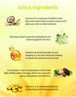 L'avenour Moringa Bodywash with Cocoa Butter, Moringa Flower Ext & Coconut Oil | For Gentle Cleansing for Women & Men, SLS & Paraben Free - 300ml
