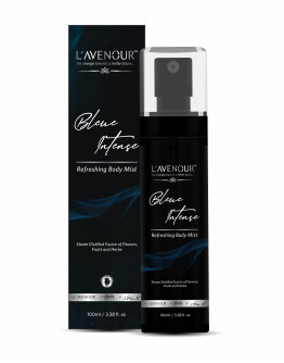 L'avenour Blue Intense Refreshing Body Mist infused with Steam Distilled Fusion of Flowers, Fruits & Herbs | Body Spray and Perfume For Long-lasting Fragrance | For Men & Women – 100 ml