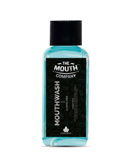 The Mouth Company Cool Mint Mouthwash | Alcohol-free Mouthwash For Dental Hygiene & Fresh Breath | Kills 99.0% Germs & Prevents Bad Breath | Antibacterial & Antifungal  - 100ml
