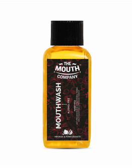 The Mouth Company Meswak & Pomegranate Mouthwash | No Burning Sensation, Alcohol-free Mouthwash For Dental Hygiene & Fresh Breath | Kills 99.0% Germs & Prevents Bad Breath - 100ml