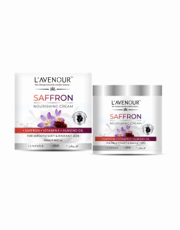 L'avenour Saffron Nourishing Cream with Saffron, Almond Oil & Vitamin E, SLS & Paraben Free, Hands and Body, 100 ml